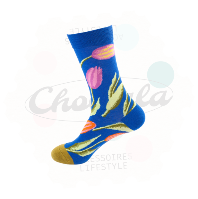 Flower Pattern Fancy Socks 05