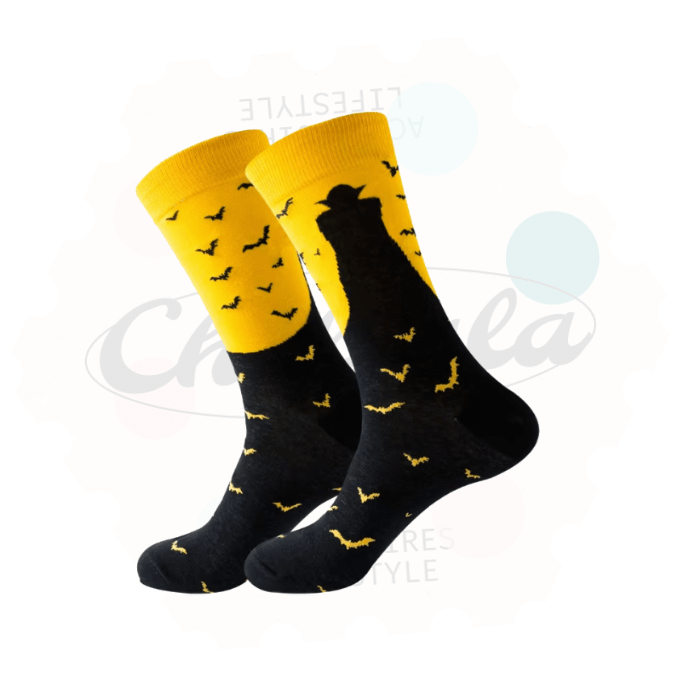 Vampire & Bat Novelty Socks