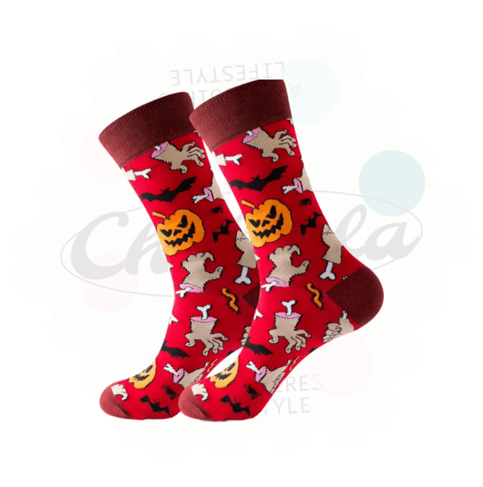 Horror & Pumpkin Novelty Socks