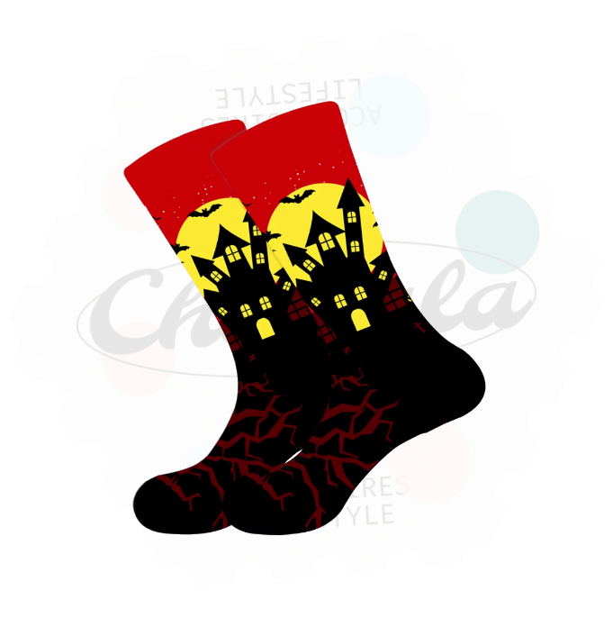 Haunted Castle Novelty Socks