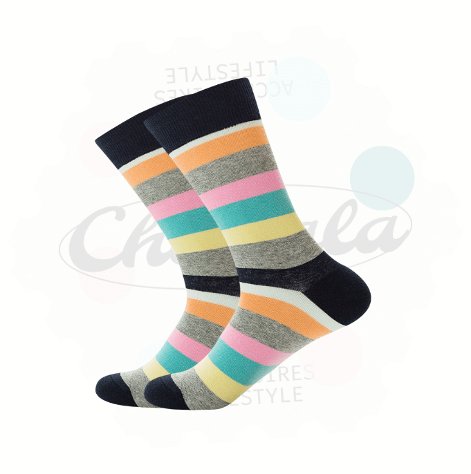 Chaussettes Fantaisie Rayée 01