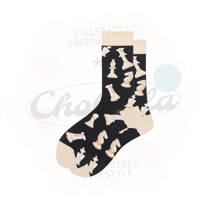 Chess Game Novelty Socks