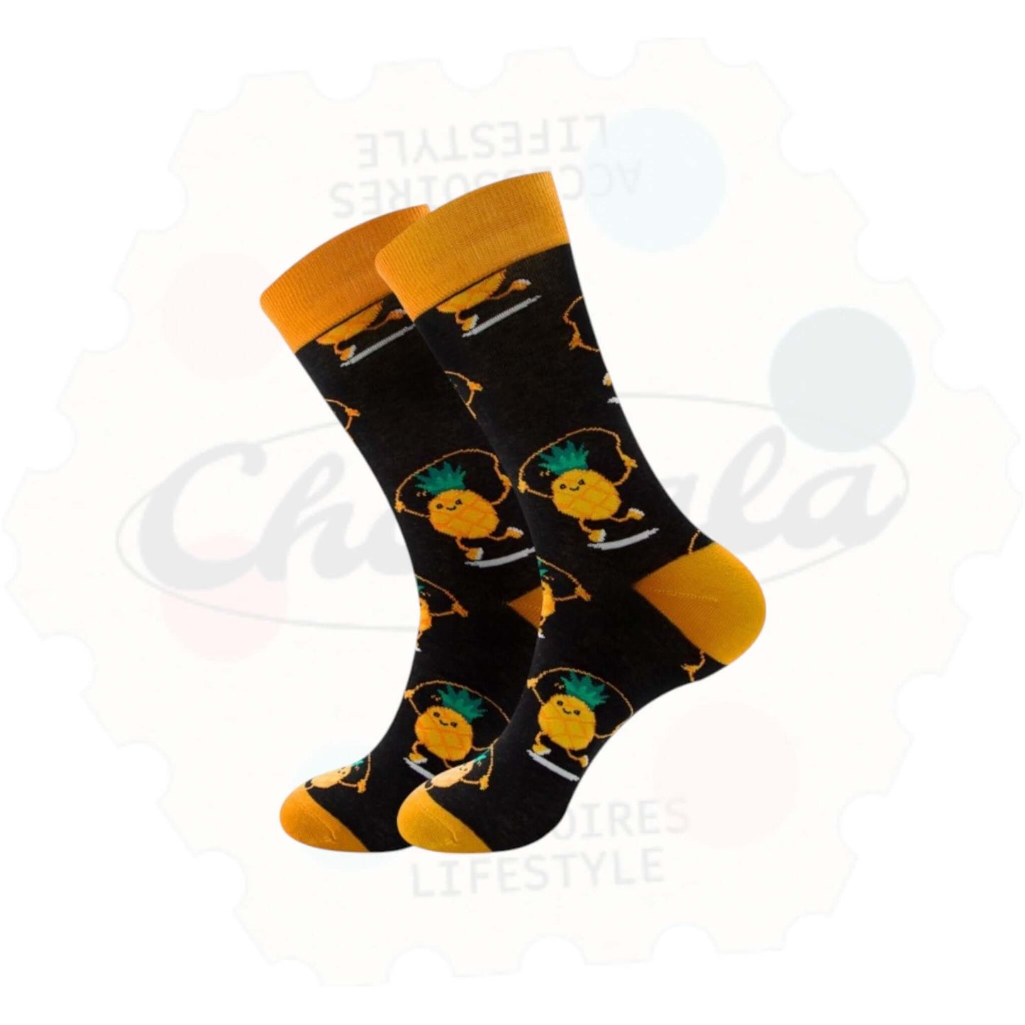 Chaussettes Fantaisie Ananas Rigolo - Chollala