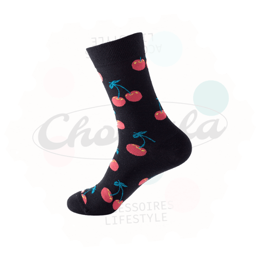 Chaussettes Fantaisie Cerise - Chollala