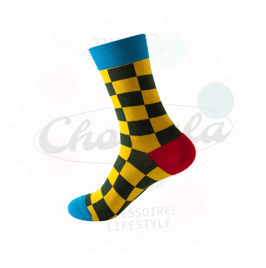 Chaussettes Fantaisie Damier - Chollala