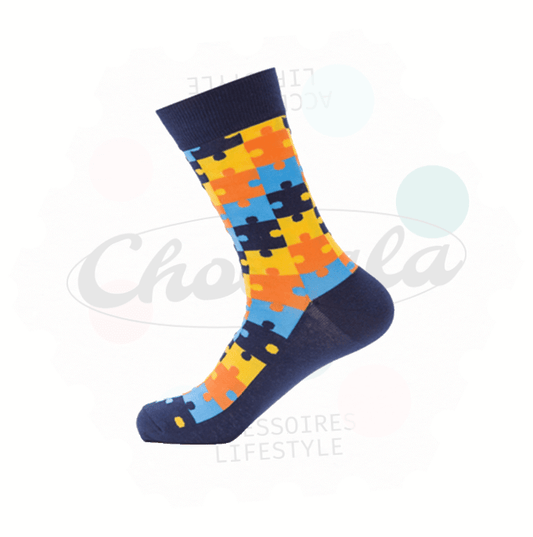 Chaussettes Fantaisie Puzzle - Chollala