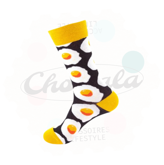 Fried Egg Novelty Socks