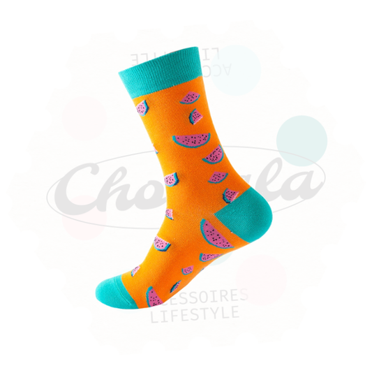 Watermelon Pieces Novelty Socks