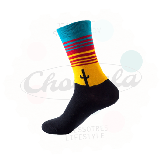 Cactus Landscape Fancy Socks