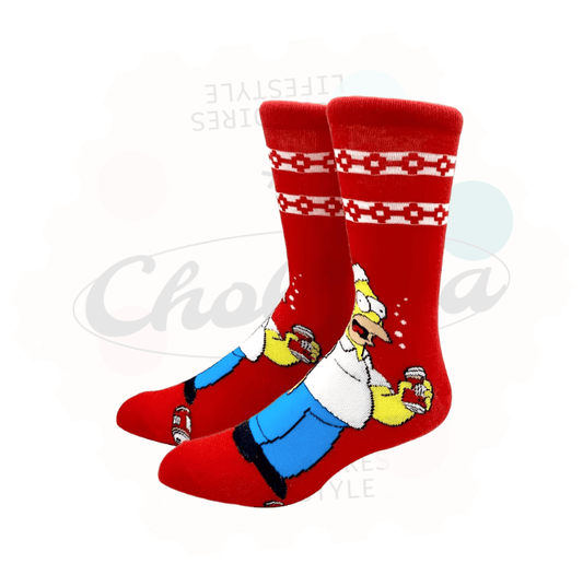 Homer Simpson Christmas Novelty Socks