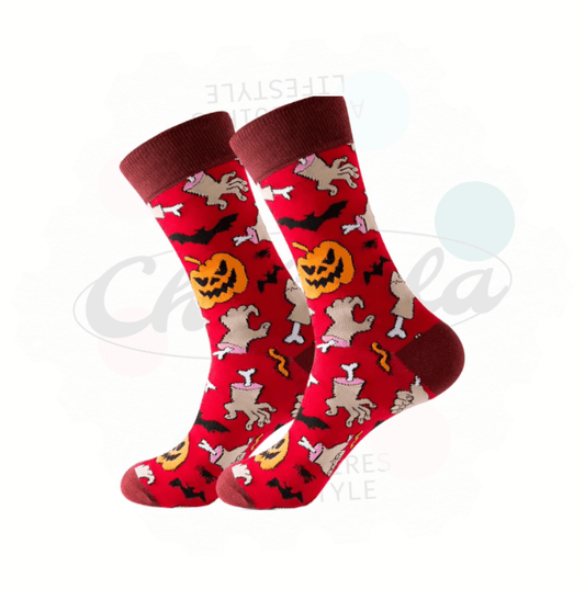 Horror &amp; Pumpkin Novelty Socks