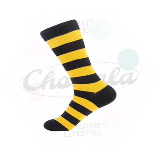 Striped Bee Style Fancy Socks