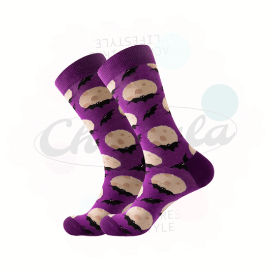 Chaussettes Fantaisie Pleine Lune & Chauves - Souris - Chollala
