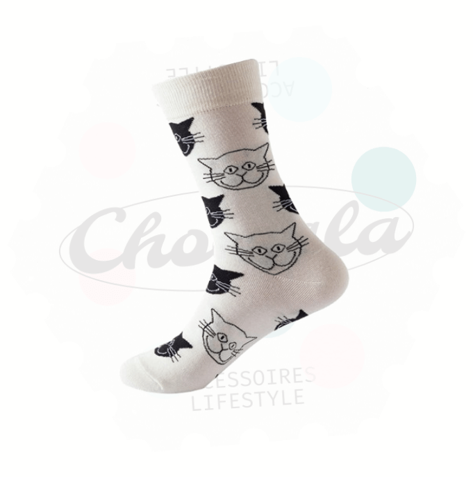 Chaussettes Fantaisie Chat - Chollala