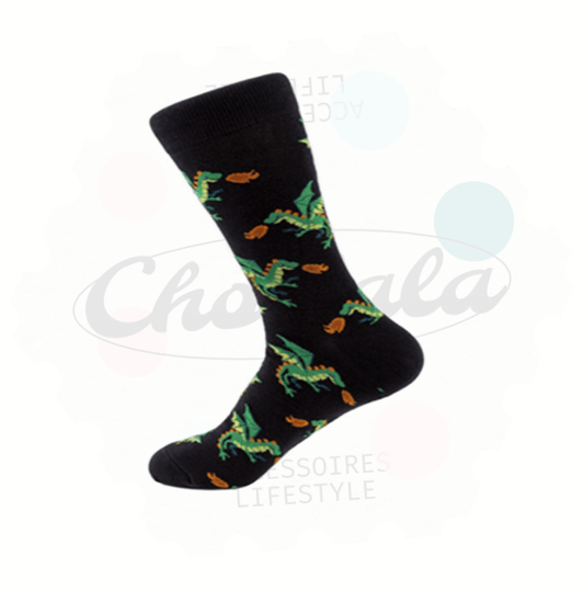 Chaussettes Fantaisie Dragons Verts - Chollala
