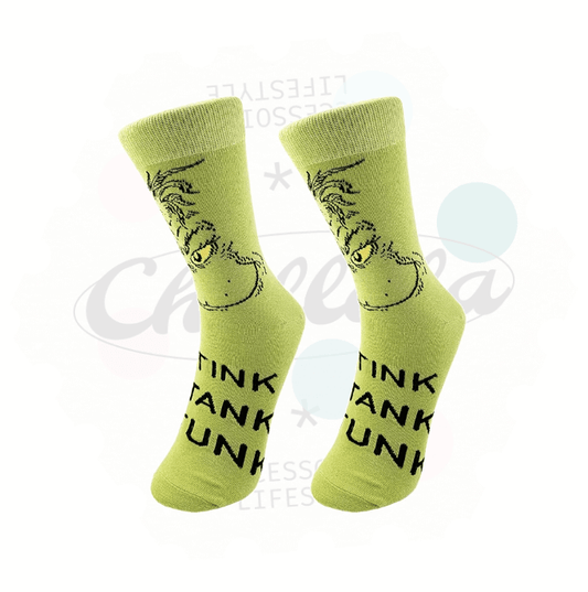 Chaussettes Fantaisie Noël Le Grinch 01 - Chollala