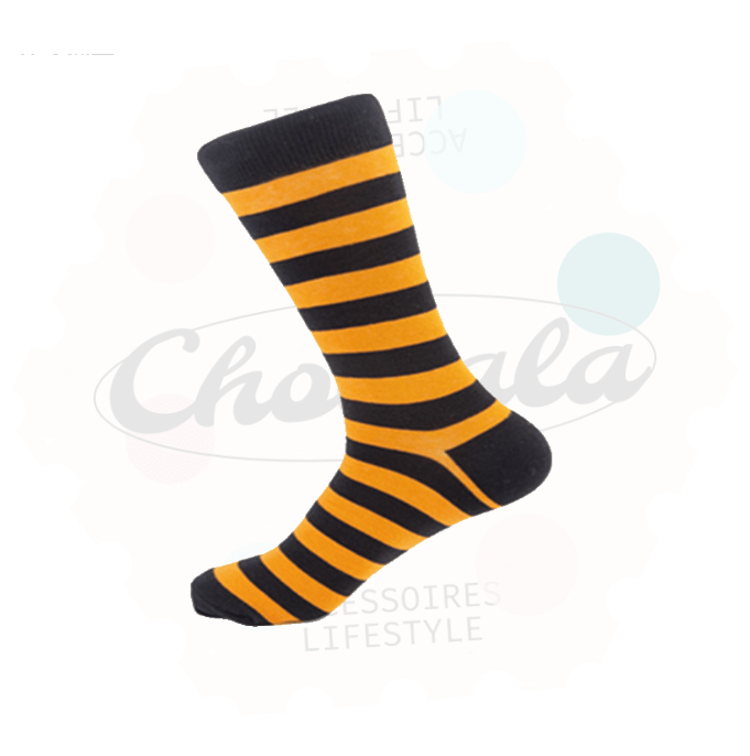 Chaussettes Fantaisie Rayée Style Halloween - Chollala